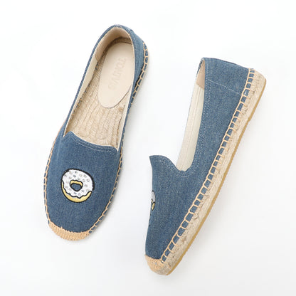 W-F659 women's espadrille flats, product photo