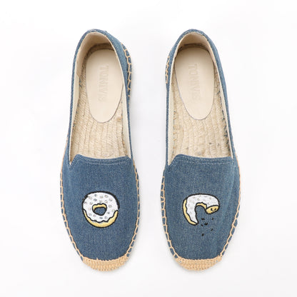 W-F659 women's espadrille flats, product photo