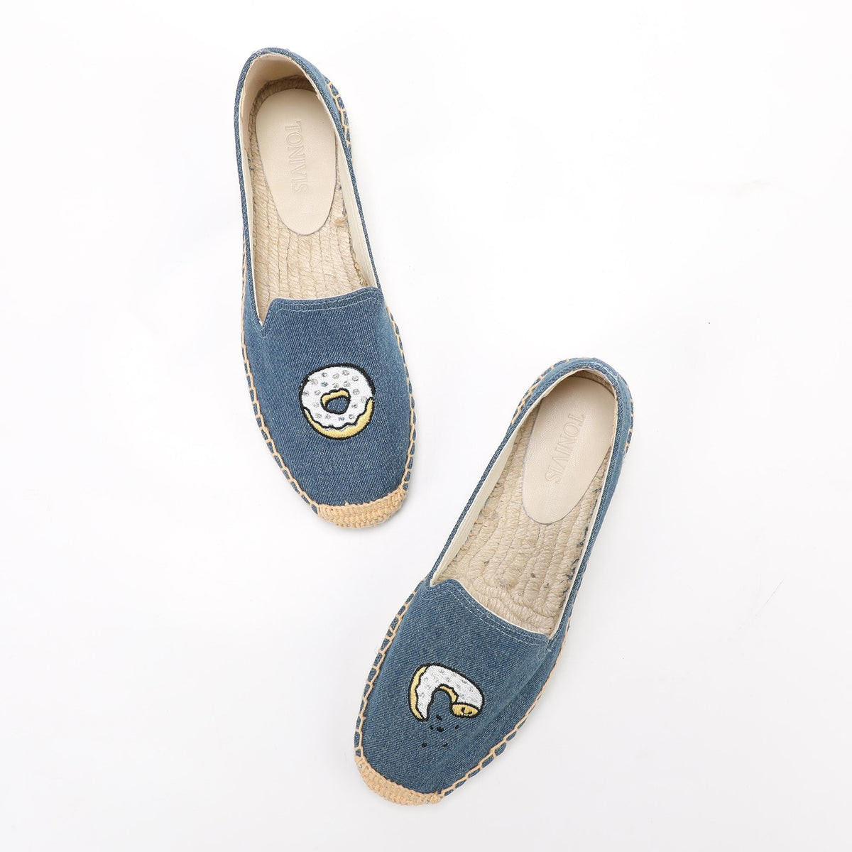 W-F659 women's espadrille flats, product photo