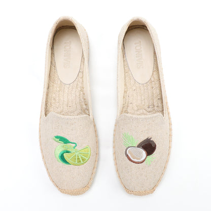 W-F661 women's espadrille flats, product photo