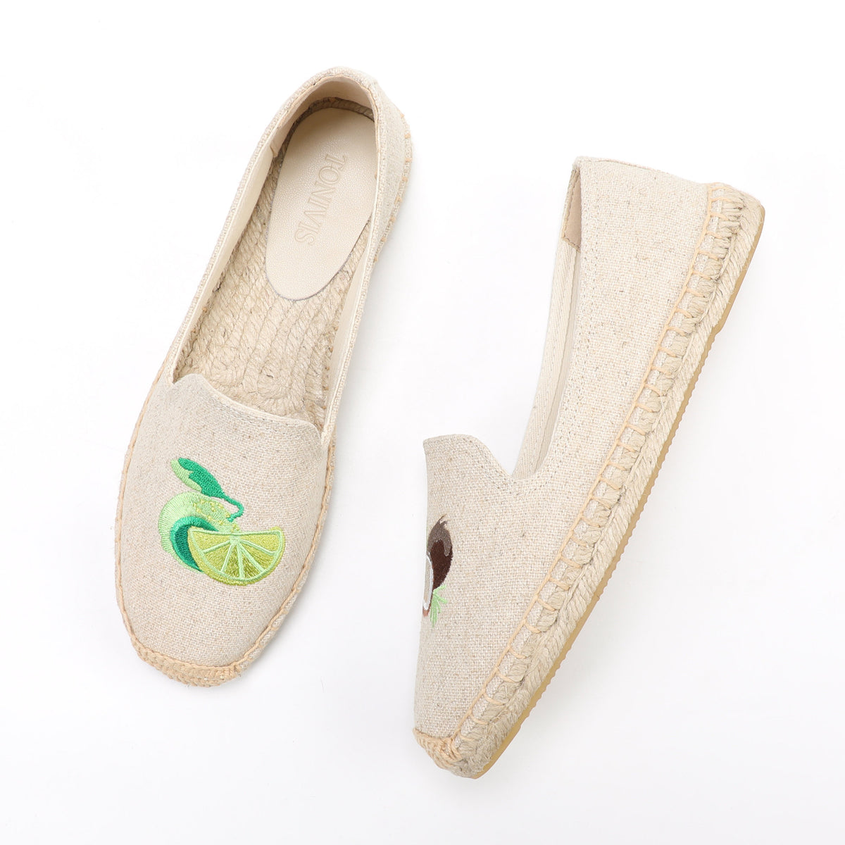 W-F661 women's espadrille flats, product photo