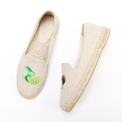 W-F661 women's espadrille flats, product photo