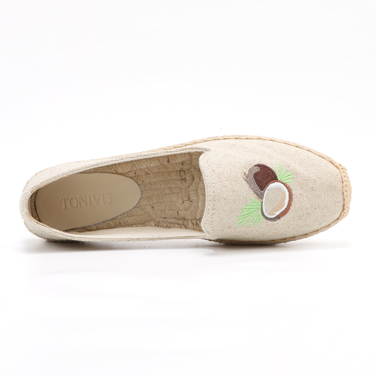 W-F661 women's espadrille flats, product photo
