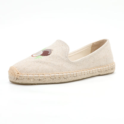 W-F661 women's espadrille flats, product photo
