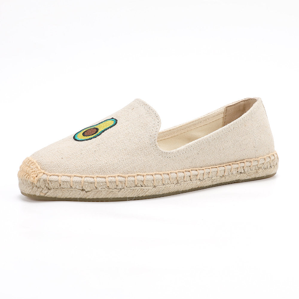 Beige women's espadrille flats, W-F662, photo 1