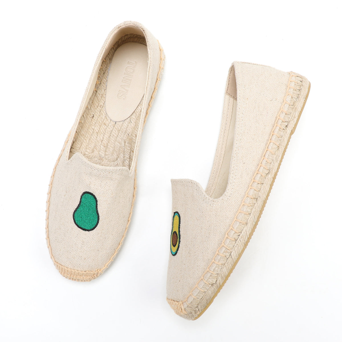 W-F662 women's espadrille flats, product photo