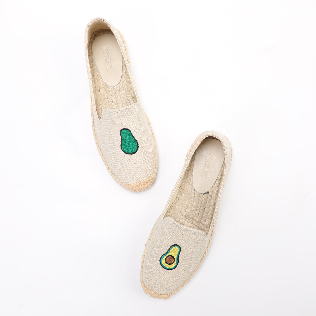 W-F662 women's espadrille flats, product photo