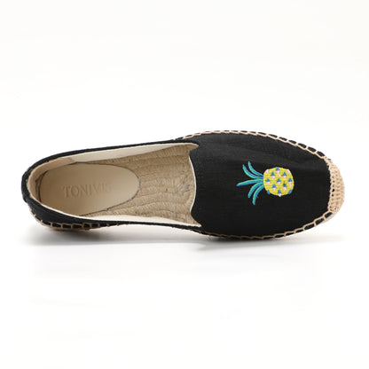 W-F663 women's espadrille flats, product photo