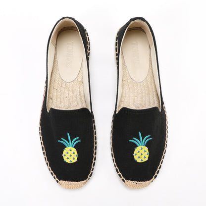 W-F663 women's espadrille flats, product photo