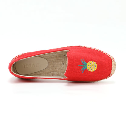 W-F664 women's espadrille flats, product photo