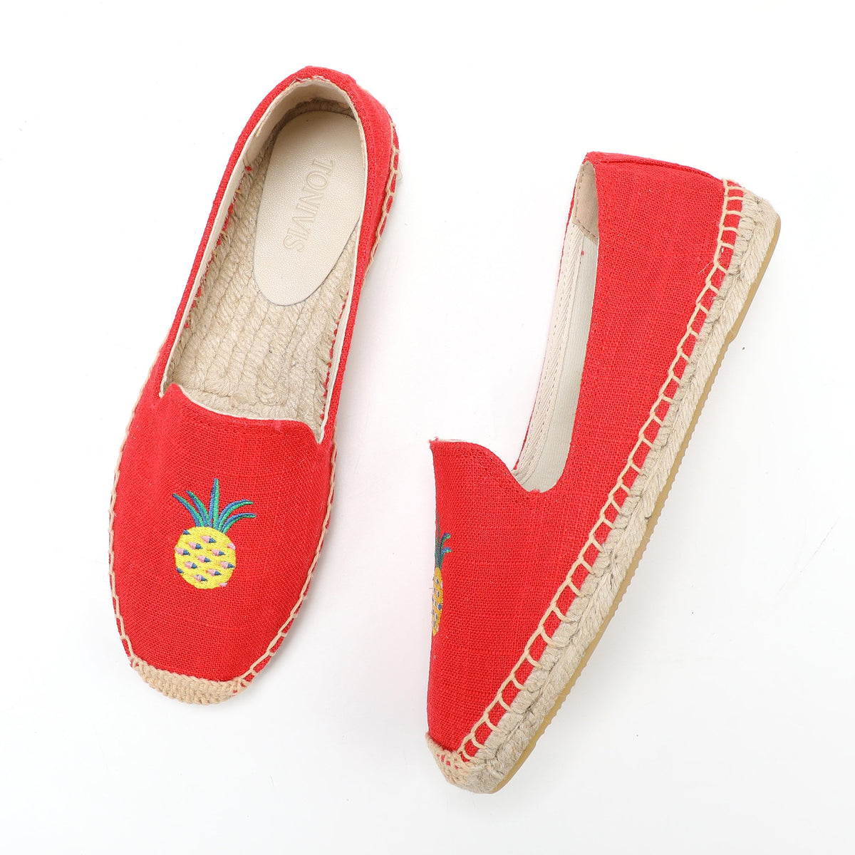 W-F664 women's espadrille flats, product photo