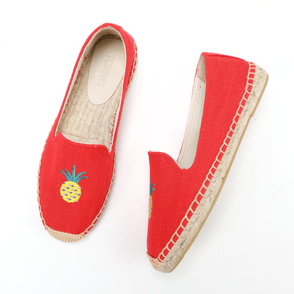 W-F664 women's espadrille flats, product photo