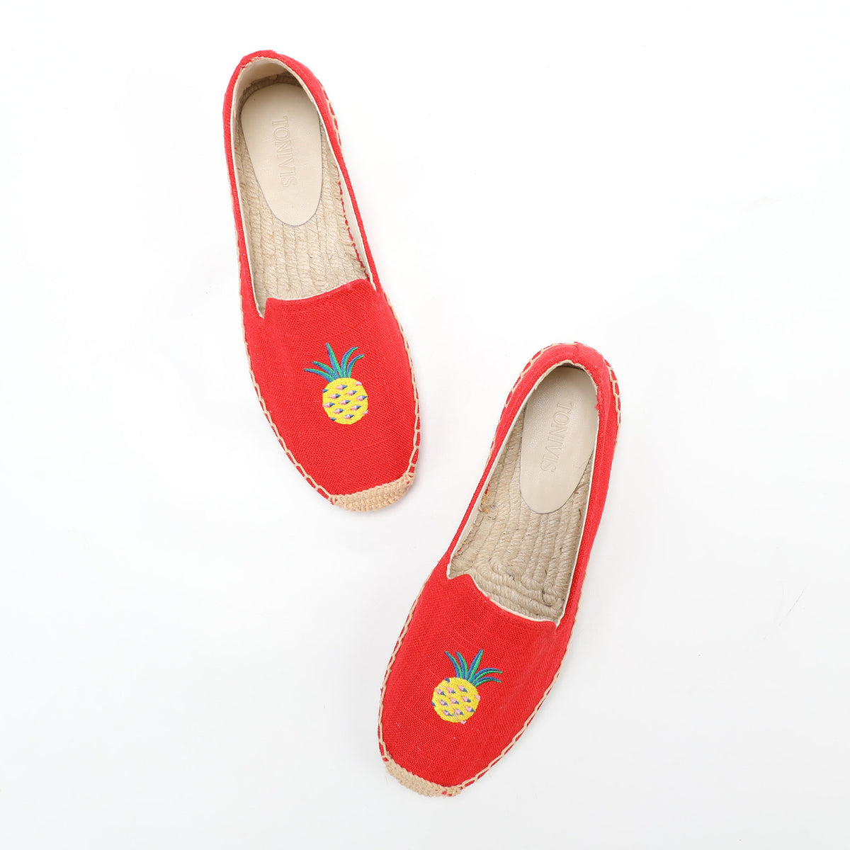 W-F664 women's espadrille flats, product photo