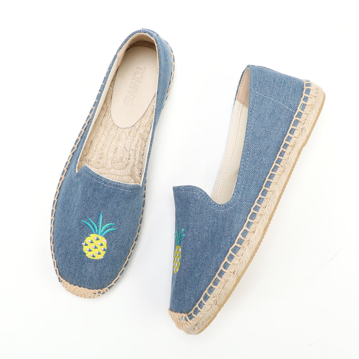 W-F665 women's espadrille flats, product photo