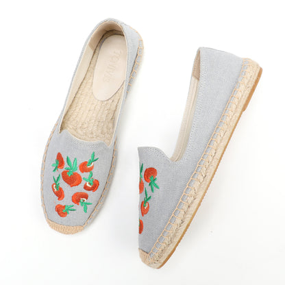 W-F666 women's espadrille flats, product photo