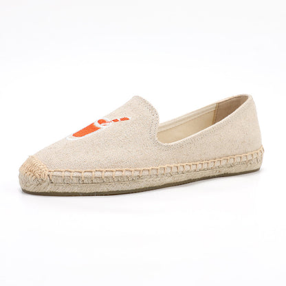 Beige women's espadrille flats, W-F667, photo 1