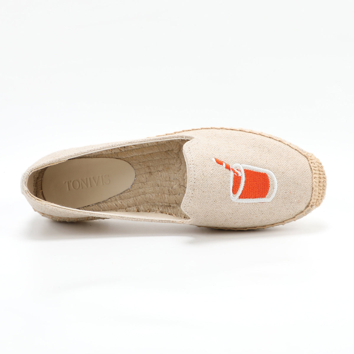 W-F667 women's espadrille flats, product photo