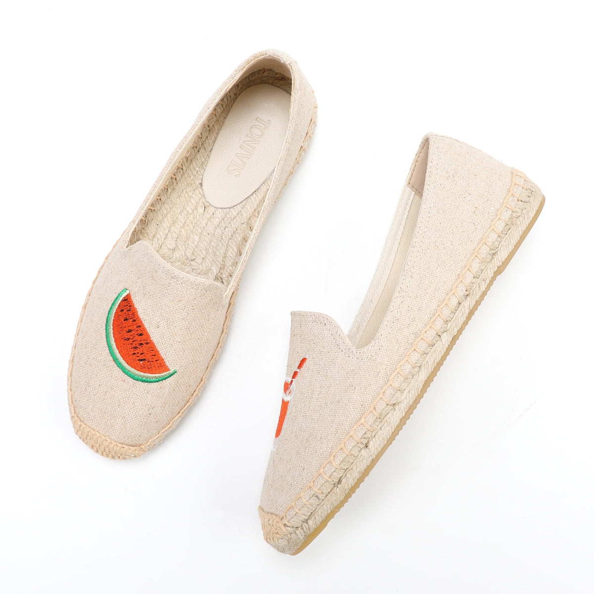 W-F667 women's espadrille flats, product photo