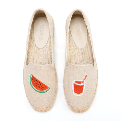 W-F667 women's espadrille flats, product photo