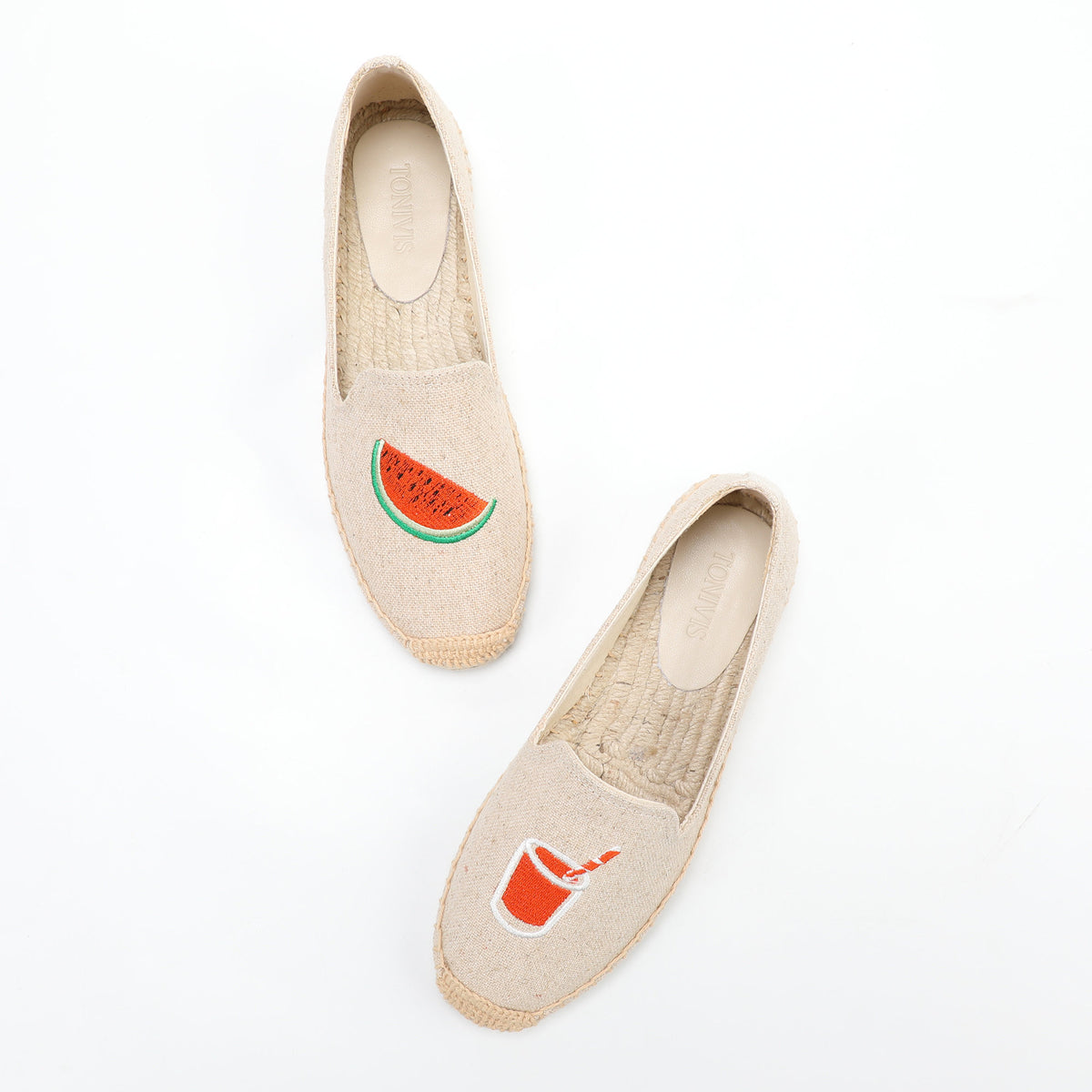W-F667 women's espadrille flats, product photo