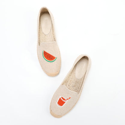 W-F667 women's espadrille flats, product photo