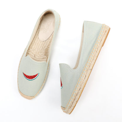 W-F668 women's espadrille flats, product photo
