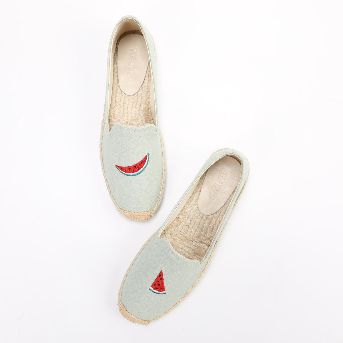 W-F668 women's espadrille flats, product photo