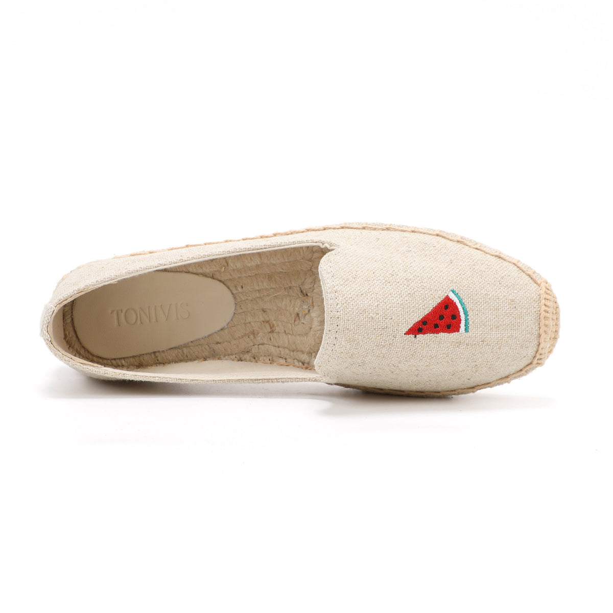 W-F669 women's espadrille flats, product photo