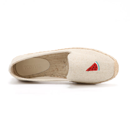 W-F669 women's espadrille flats, product photo