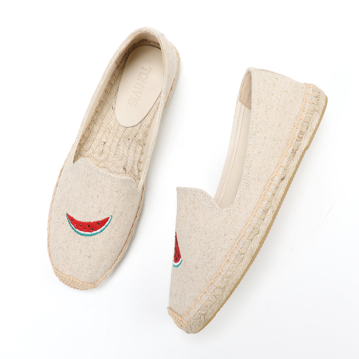 W-F669 women's espadrille flats, product photo