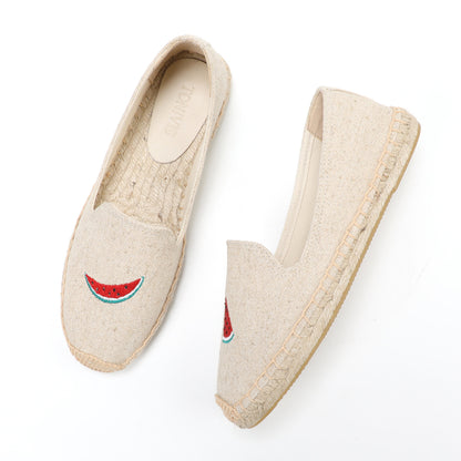 W-F669 women's espadrille flats, product photo