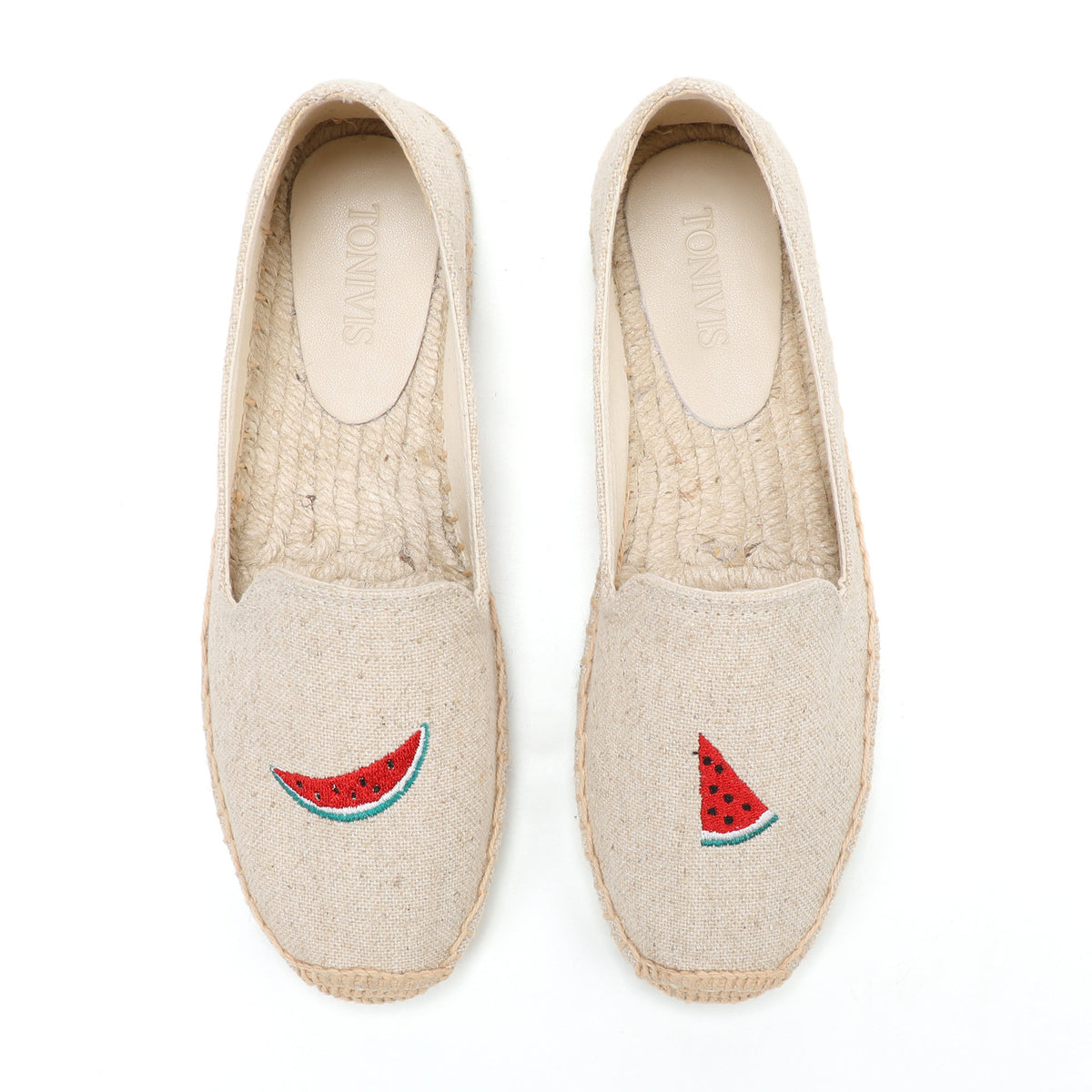 W-F669 women's espadrille flats, product photo