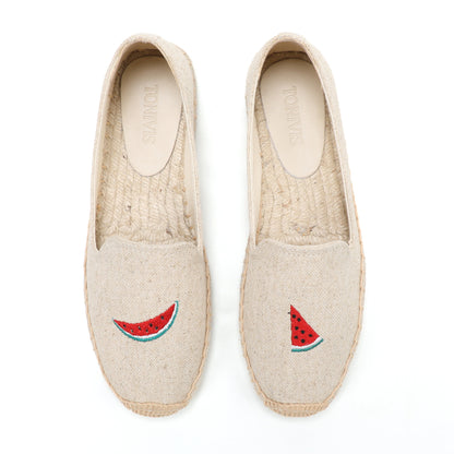 W-F669 women's espadrille flats, product photo