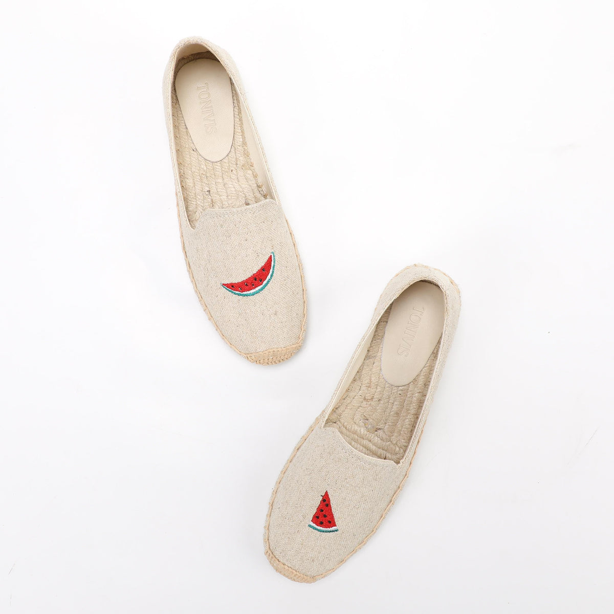 W-F669 women's espadrille flats, product photo