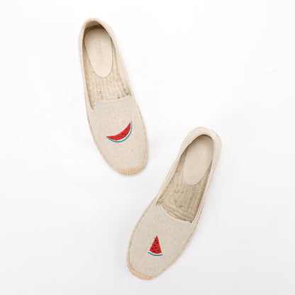 W-F669 women's espadrille flats, product photo