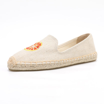 Beige women's espadrille flats, W-F670, photo 1