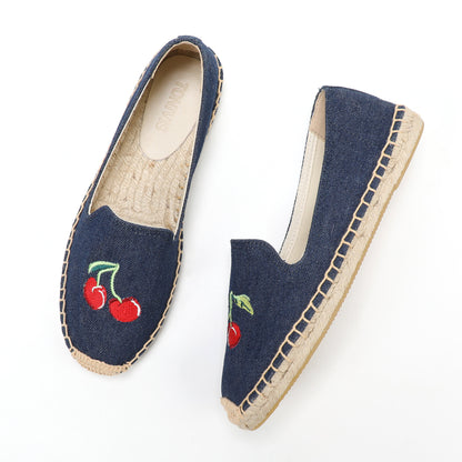 W-F671 women's espadrille flats, product photo