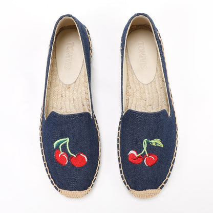W-F671 women's espadrille flats, product photo