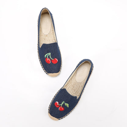 W-F671 women's espadrille flats, product photo