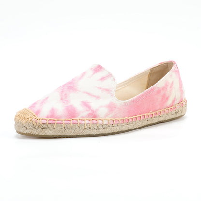 Pink women's espadrille flats, W-F672, photo 1