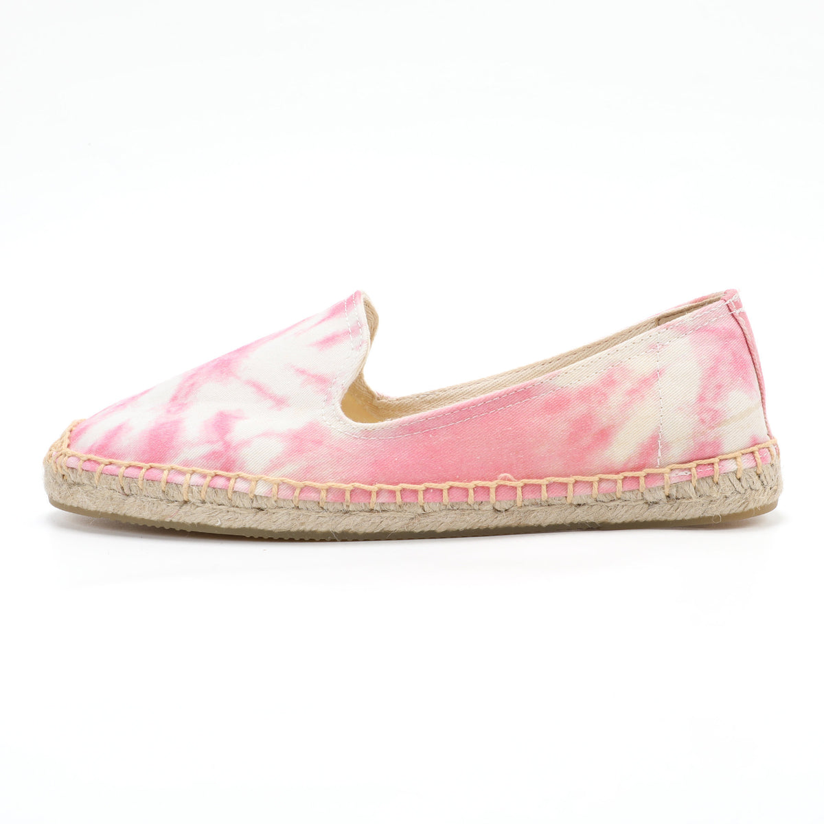 Pink women's espadrille flats, W-F672, photo 2
