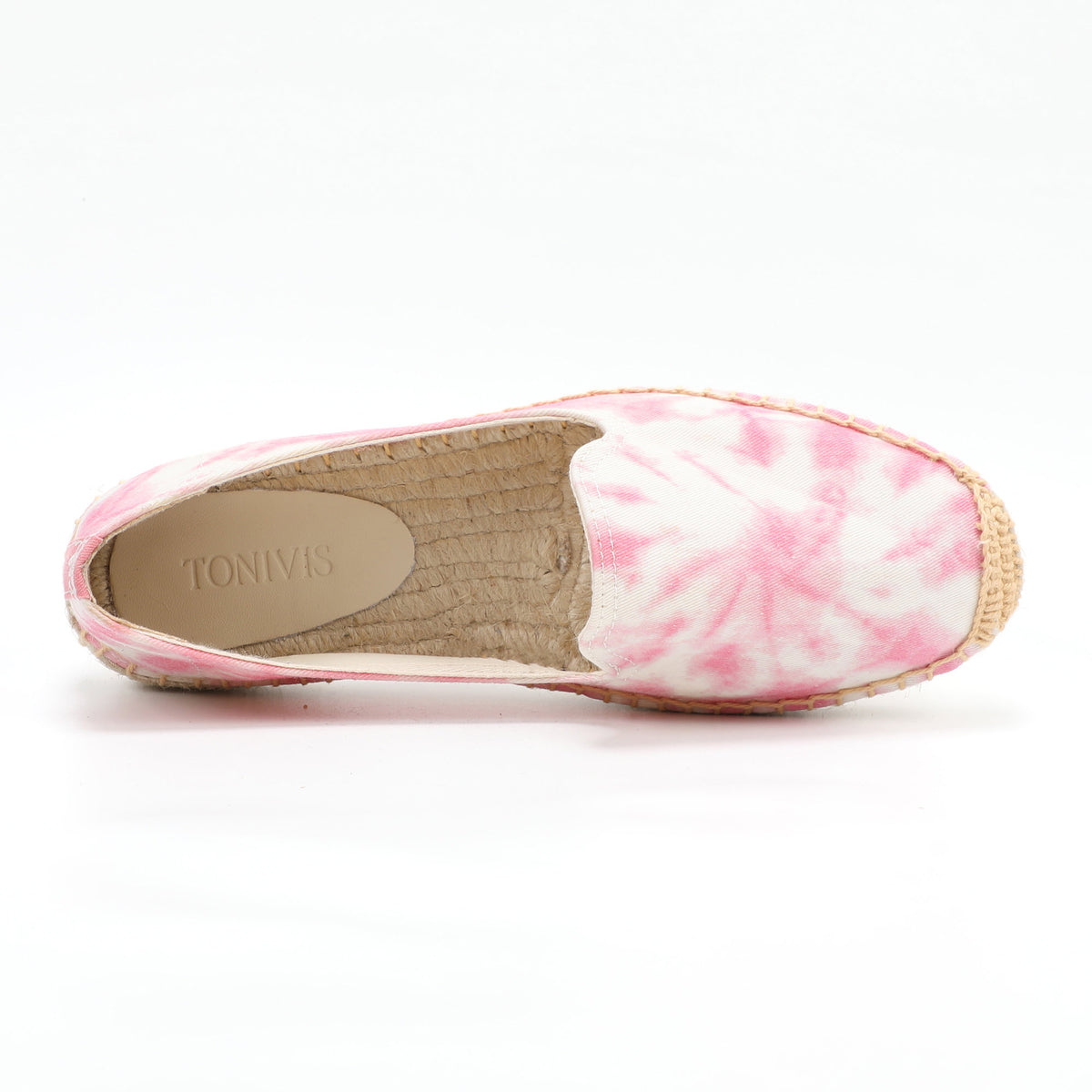 Pink women's espadrille flats, W-F672, photo 5
