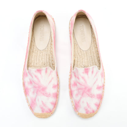 Pink women's espadrille flats, W-F672, photo 7
