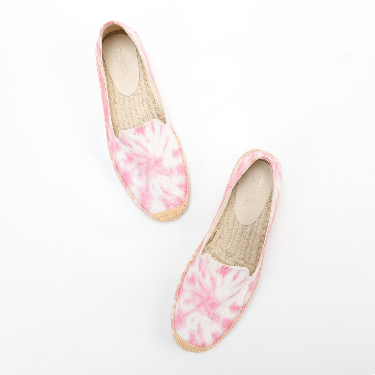 Pink women's espadrille flats, W-F672, photo 8