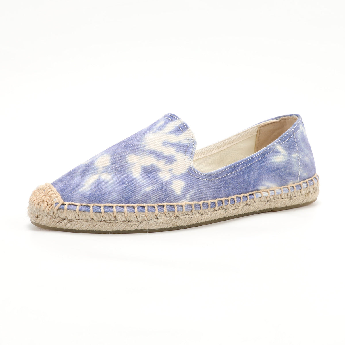Blue women's espadrille flats, W-F673, photo 1