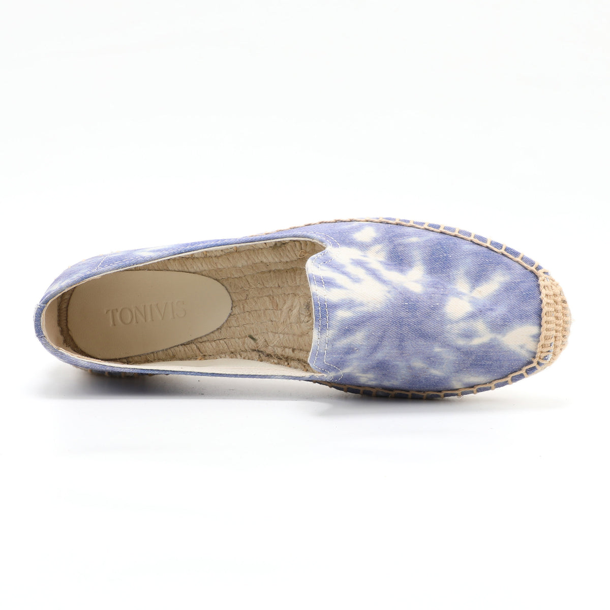 Blue women's espadrille flats, W-F673, photo 5