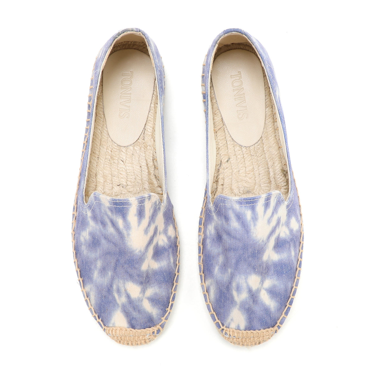 Blue women's espadrille flats, W-F673, photo 7