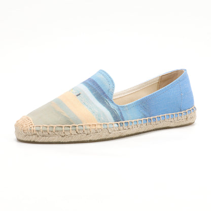 Blue women's espadrille flats, W-F674, photo 1