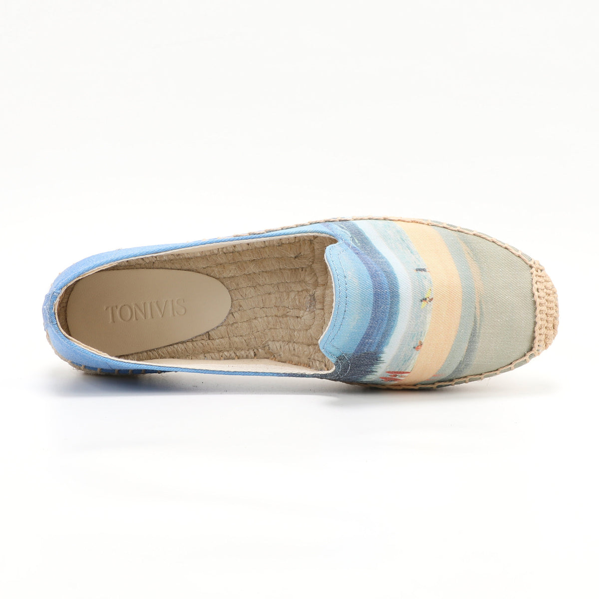 W-F674 women's espadrille flats, product photo