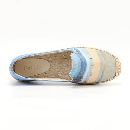 W-F674 women's espadrille flats, product photo